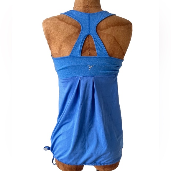 EUC Old Navy Baggy Athletic Top Blue Drawstring S - Picture 3 of 7